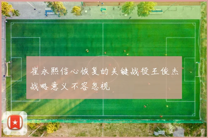 崔永熙信心恢复的关键战役王俊杰战略意义不容忽视