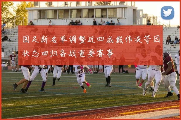 国足新名单调整近四成戴伟浚等因状态回归备战重要赛事